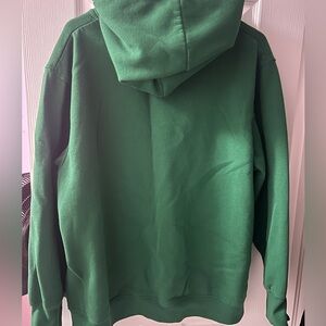 Green oversized zip up sweater